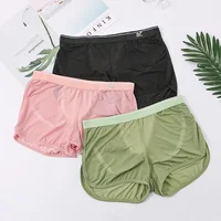 3PCS/1PCS New Ice Silk Mesh Summer Homewear Men's Sports Fitness Boxers Shorts
