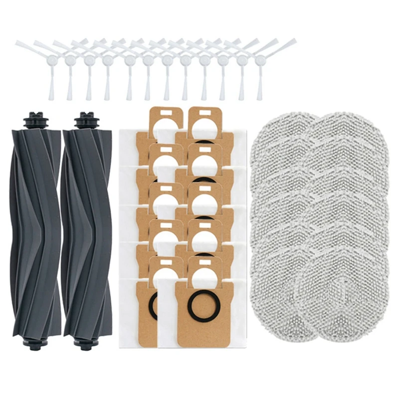

For Dreame Bot L10S Pro L10S Ultra Robot Vacuum Cleaner Replacement Rubber Side Brush Mop Cloth Dust Bags