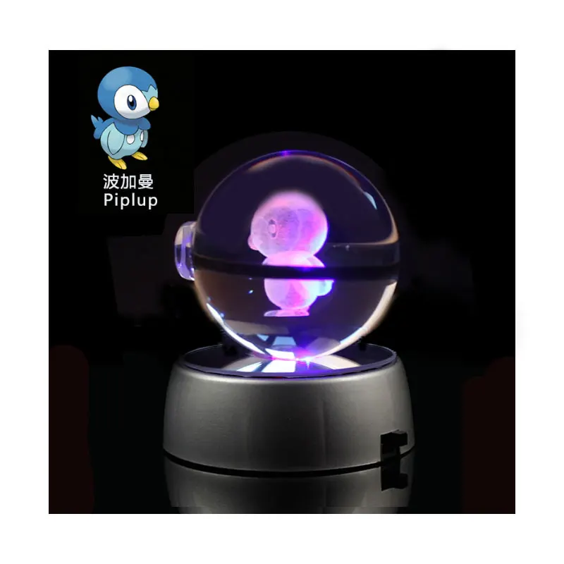 Crystal Pokemon Charizard 3D LED Decor Night Light Table Lamp Best Gift Pokeball 