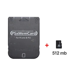 High-Capacity Memory Card for PlayStation 1 Gaming Consoles (PSXMEMCARD TRN Black)