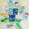 Baby Montessori Toys Emotion Weather Learning Card Cartoon English Flash Cards Kids Learning Toy Educational Toys for Children 4