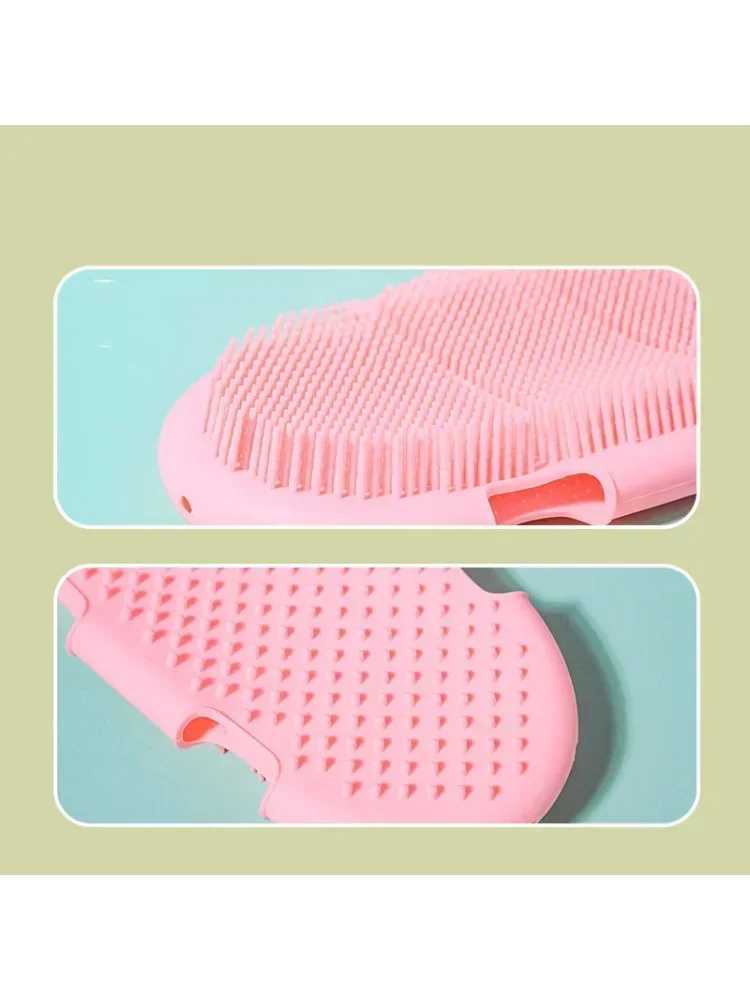 Bathing Brush Japanese Lovely Wind Bath Silicone Massage Pet Bath Brush Cutin Removing Gloves Silicone Body Brush 4