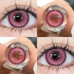 EYESHARE MADRID Series Purple Colored Contact Lenses for Halloween & Anime Beauty Accessories (MADRID - PINK)
