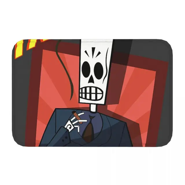 Grim Fandango Game Hálószoba Mat Füsté Deaprat Nappali Szőnyeg Bejárat Ajtó Otthoni Dekoráció - Image 2