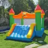 Bounce House With Blower 23KG Inflatable Bouncy Castle With Slide for Kids Outdoor Backyard/Indoor Jumping Toddlers Kids Party 1