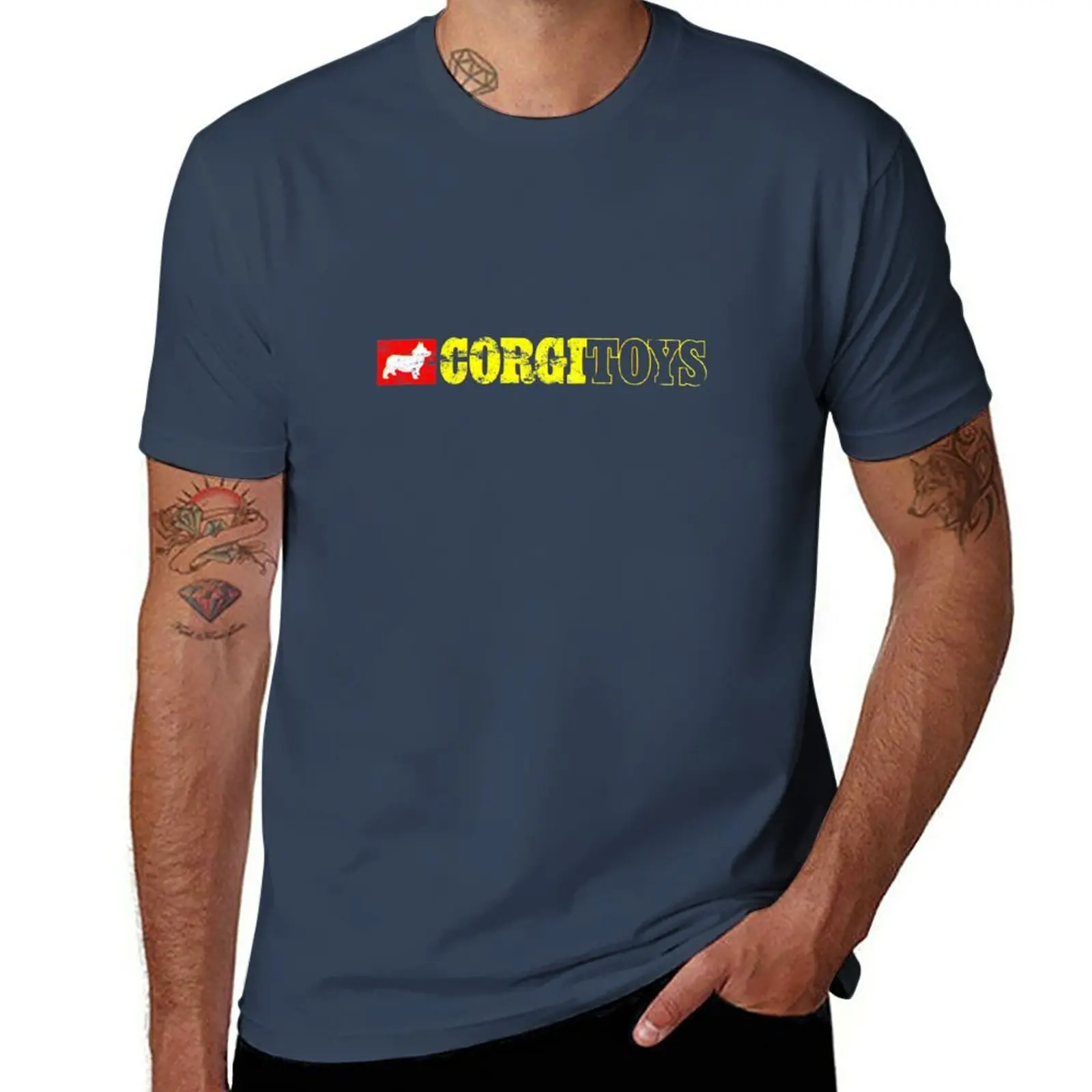 

New Corgi Toys T-Shirt t shirt man boys animal print shirt mens graphic t-shirts anime