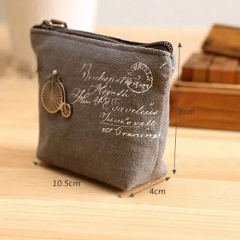 Fashion Women's Mini Coin Purse, Small Zipper Wallet, Key & Card Holder, Lady/Kid Compact Money Pouch for Earphone Storage