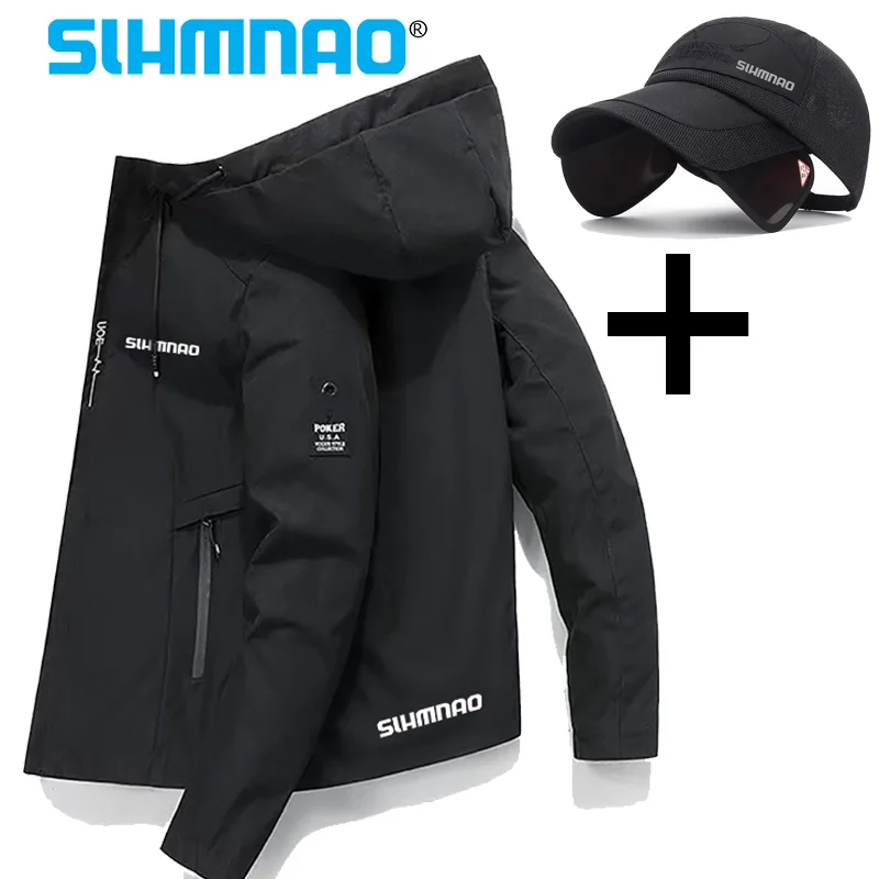 Fishing suit jacket spring and summer men hiking and cycling jacket windproof waterproof gift fishing cap fishing shirt fishing hat fishing clothes