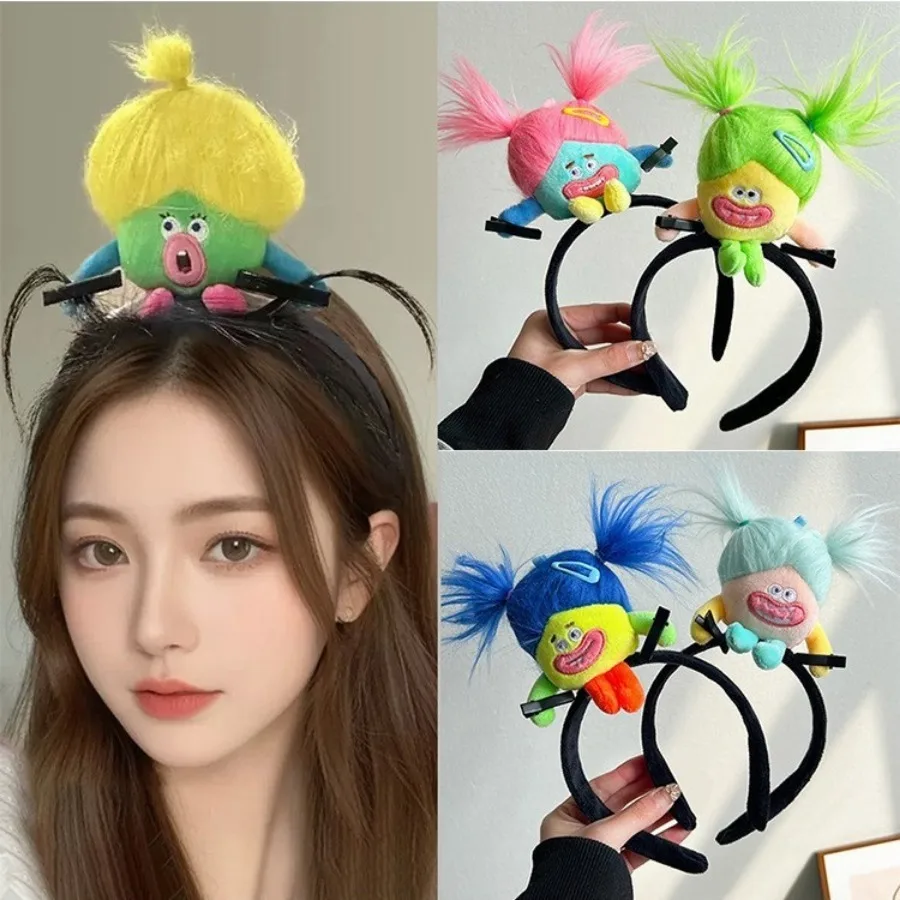 Ratatouille Mouse Head Hairband Capybara Funny Plush Hair Hoop Halloween Decor Capibara Women Hair Band Makeup Headdress Hairpin 4