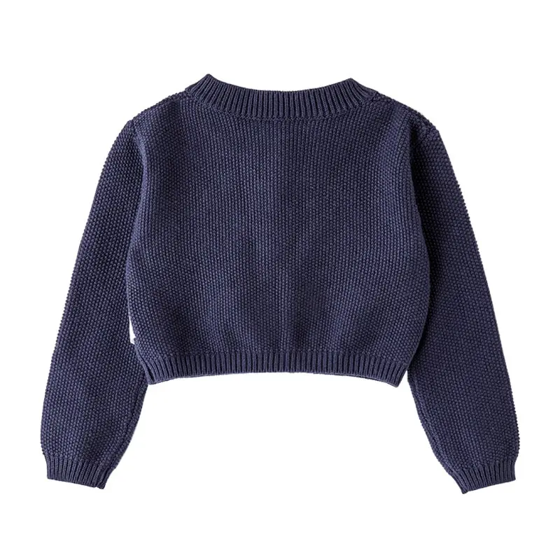 0-24 Month Toddler Jacket Baby Coat Cardigan Navy Blue Cotton Baby Girl Cardigan 0 1 2 Years Old Infant Clothes OGC225116