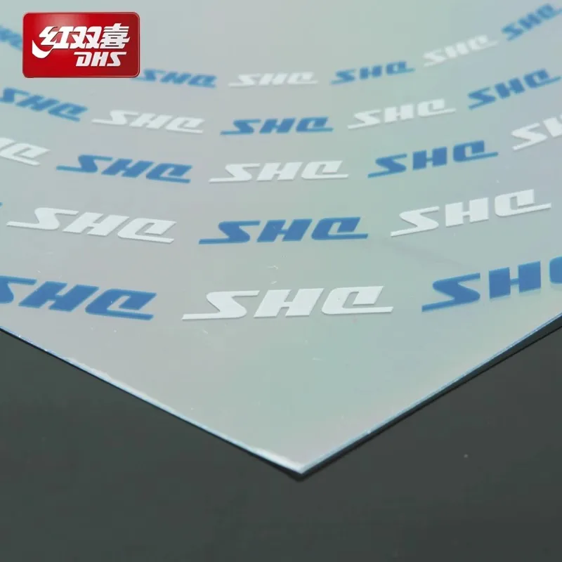 10개/세트 셀프 접착식 DHS 탁구 보호 필름 프로텍터 접착식 오리지널 DHS 탁구 고무 보호 필름