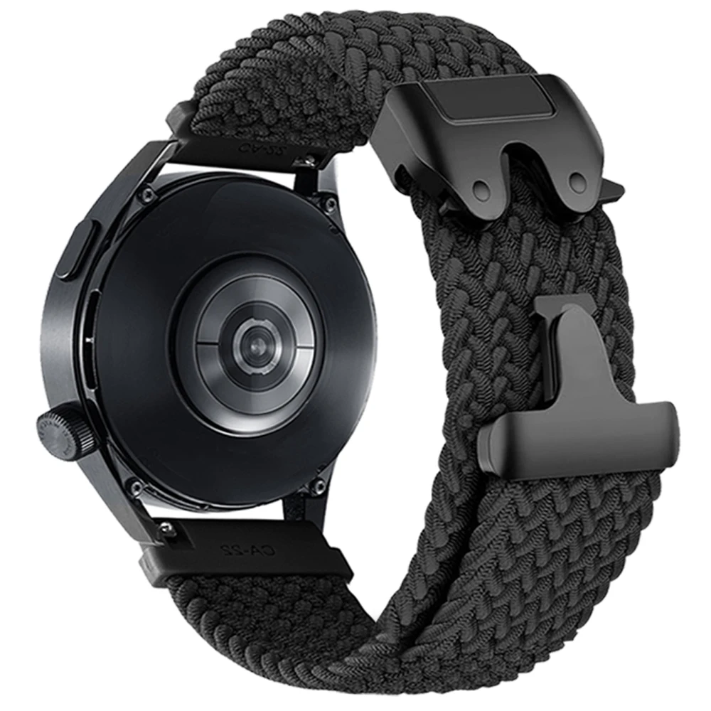 Nylon Elastic Braided Watchband, 20mm/22mm Adjustable Strap