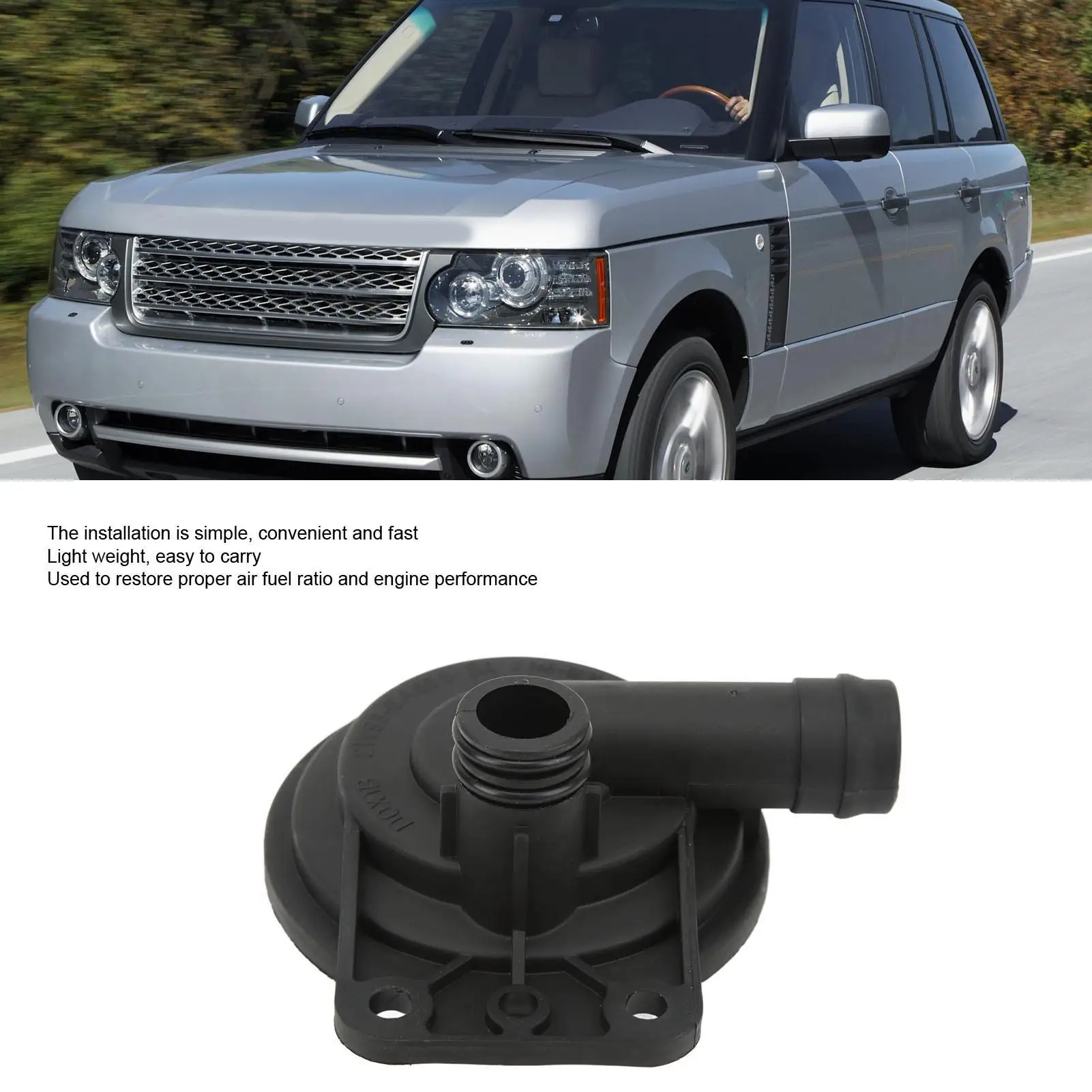 Crank for Case Emission Control Valve Durable Petrol Crank for Case Regulator Valve Black Lightweight vehicle