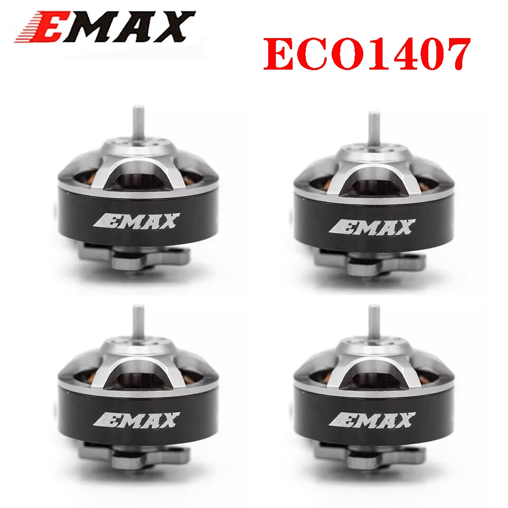 Фото EMAX ECO1407 2800KV 3300KV 4100KV бесщеточный двигатель 2-4S совместимый с 2-3-дюймовым пропеллером для RC FPV гоночного дрона квадрокоптера запчасти №1