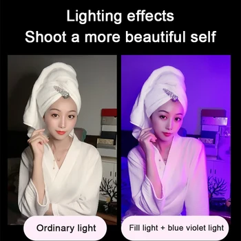 مصابيح ليلية LED ملونة RGB جو ملء ضوء قابلة للشحن غرفة نوم التصوير الإضاءة غرفة ديكور لوز دي Preenchimento جديد - Image 4