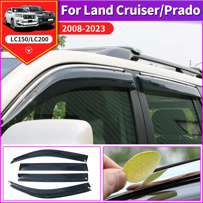 

Windows Vent Visor Flow Deflector for Toyota Land Cruiser Prado 150 200 Lc150 LC200 Fj150 2003-2021 Upgrade Exterior Accessories