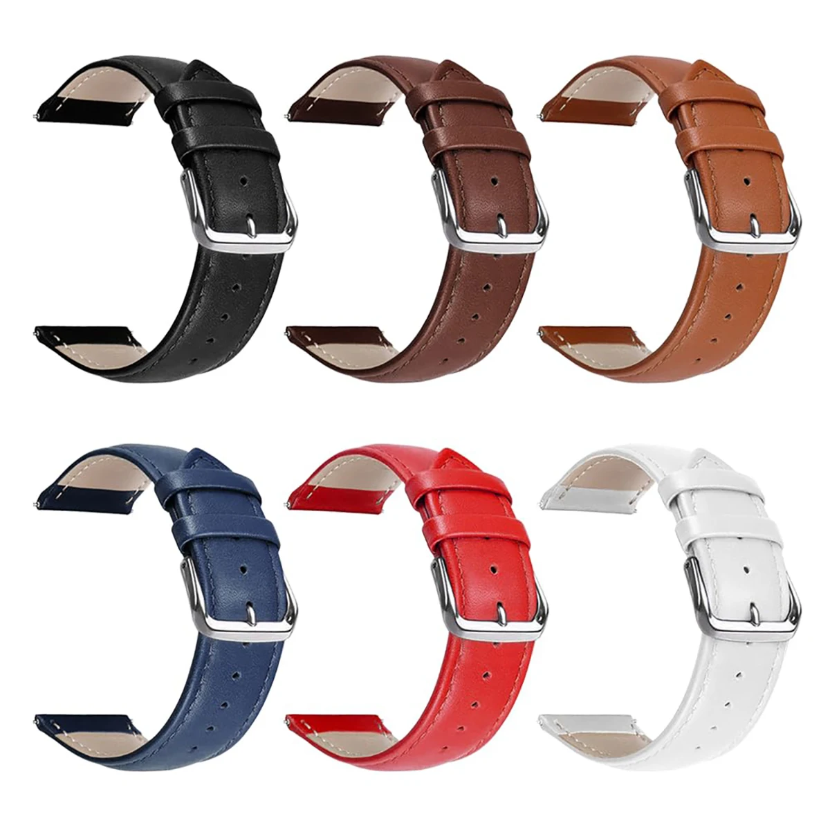 Elegant Soft Leather Watch Strap - Universal Luxury Accessory, Perfect Gift Choice