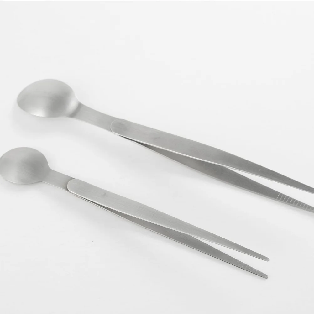 Gooseneck Kettle Tasting Spoon Taste Drawer Chopsticks Forceps Chefs Silver Mini Baby