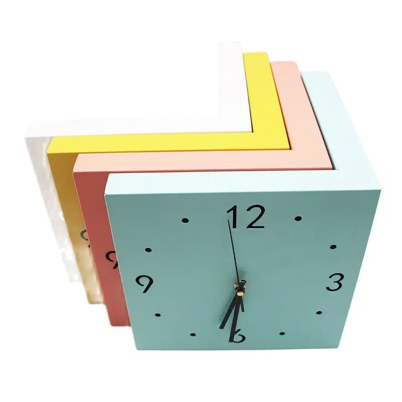 Twosided Wall Clock Modern Design Hollow Silent Large Wall Watches