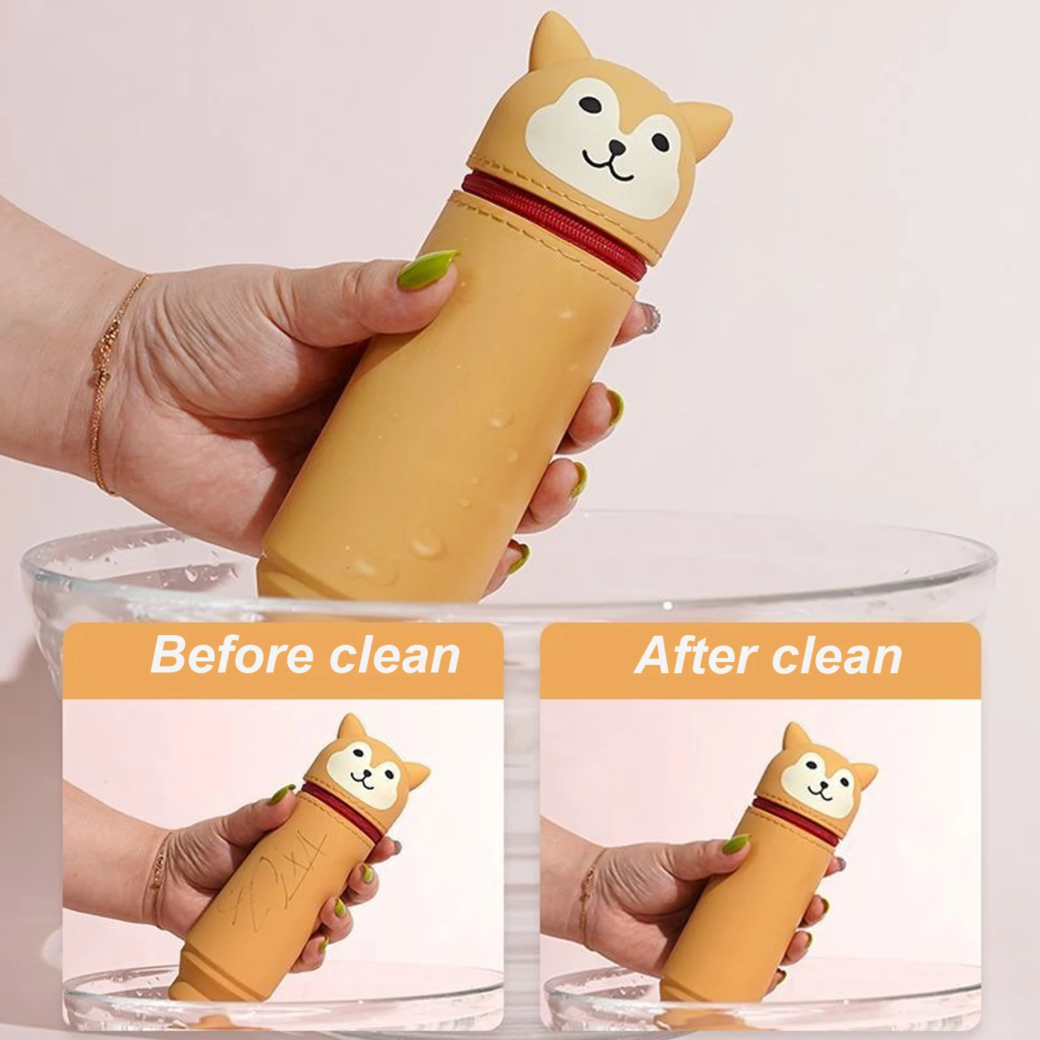 동물 스탠딩 필통, 학생, 학교, 사무실, 개학 선물에 적합한 펜 홀더