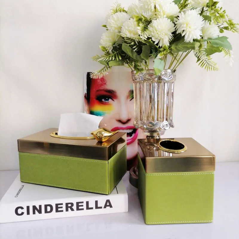 

Металлическая коробка для ткани цветной кожаный бумажный квадратный держатель для полотенец, держатель для салфеток, настольный органайзер для хранения, украшение для дома