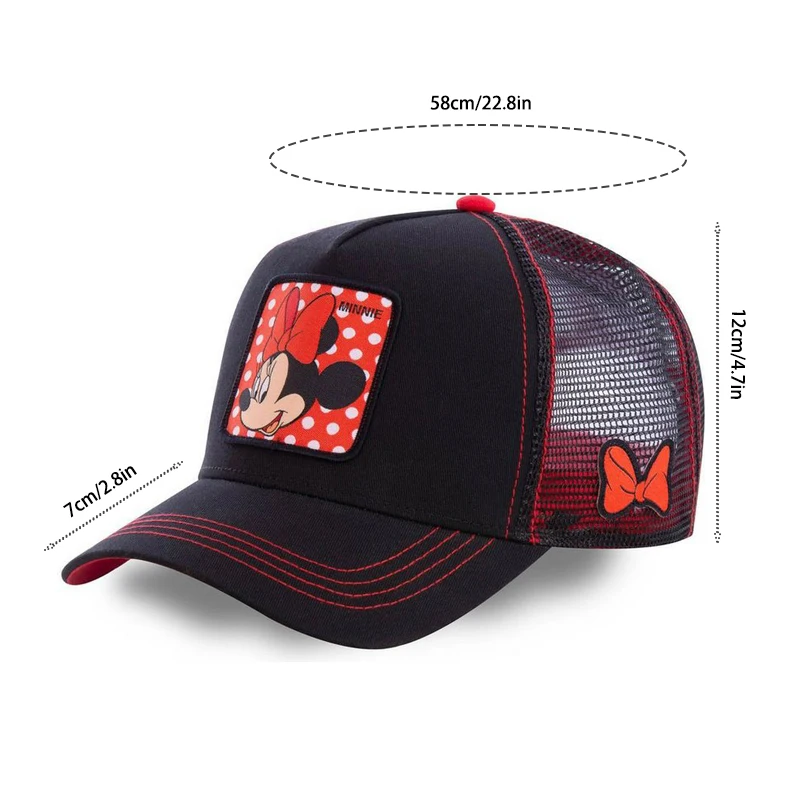 MINISO Disney Mickey Baseball Cap Kawaii Donald Duck Fashion Kids Caps Cartoon Breathable Sports Hat Adjustable Summer Visor Hat