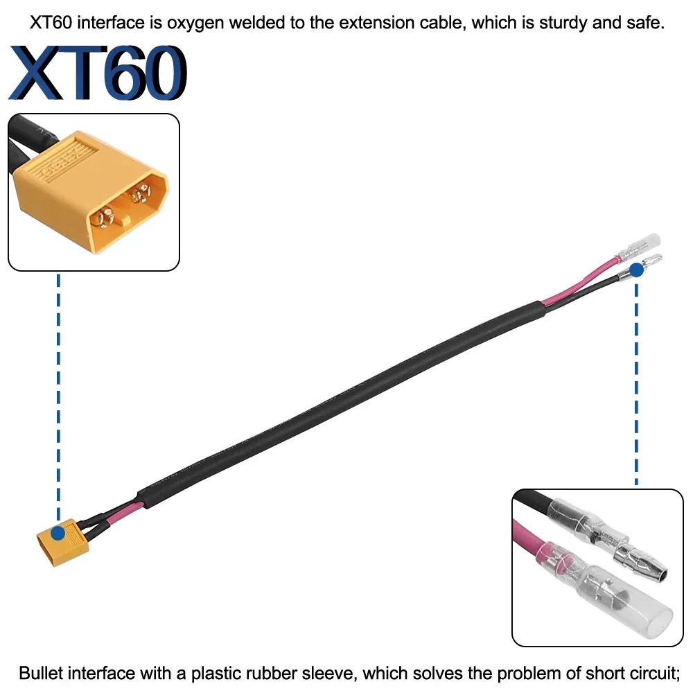 Description Picture 5 of itemBattery Connector Cables Power Cables XT60 Connector Cable Center Drive Motor for BAFANG BBSHD BBS01B BBS02B Electric Bicycle
