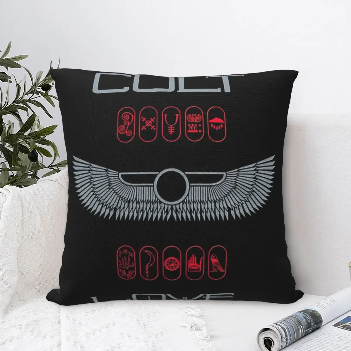 The Cult Love Federa Per Cuscino Anime Con Cuscini Con Cerniera Fodera Per Cuscino Decorativo