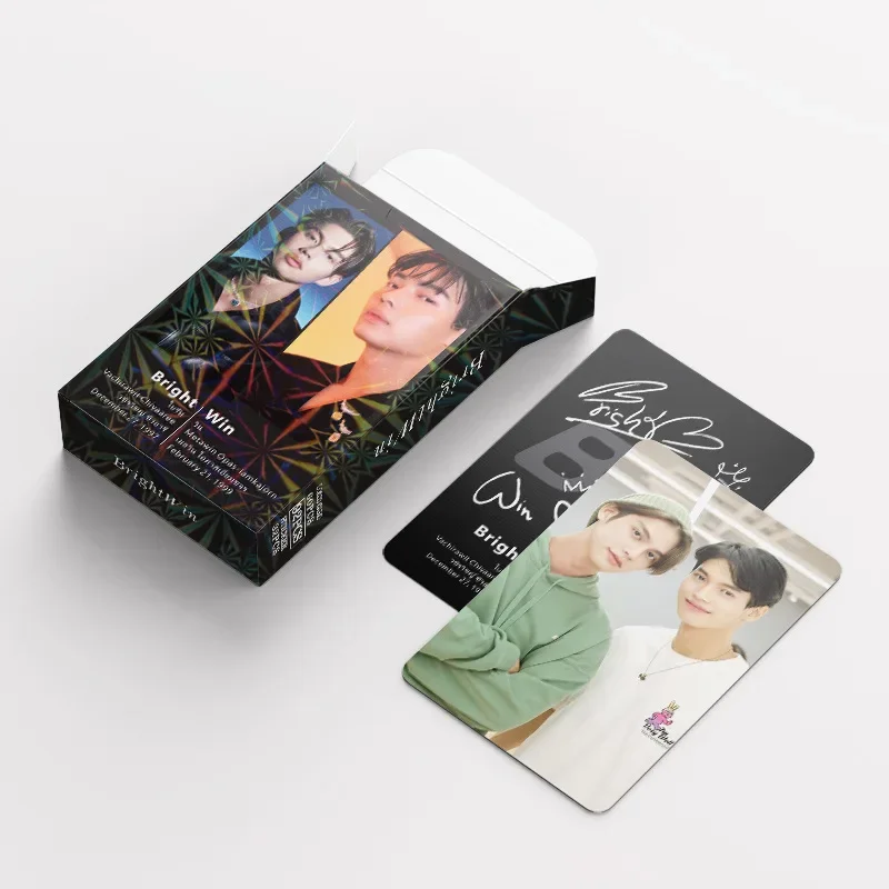 컬러 인쇄 인사 카드, B--RIGHTWIN 사진 양면 LOMO 카드, 아블럼 슈팅 스타 컬렉션 엽서, 선풍기 선물, 92 개