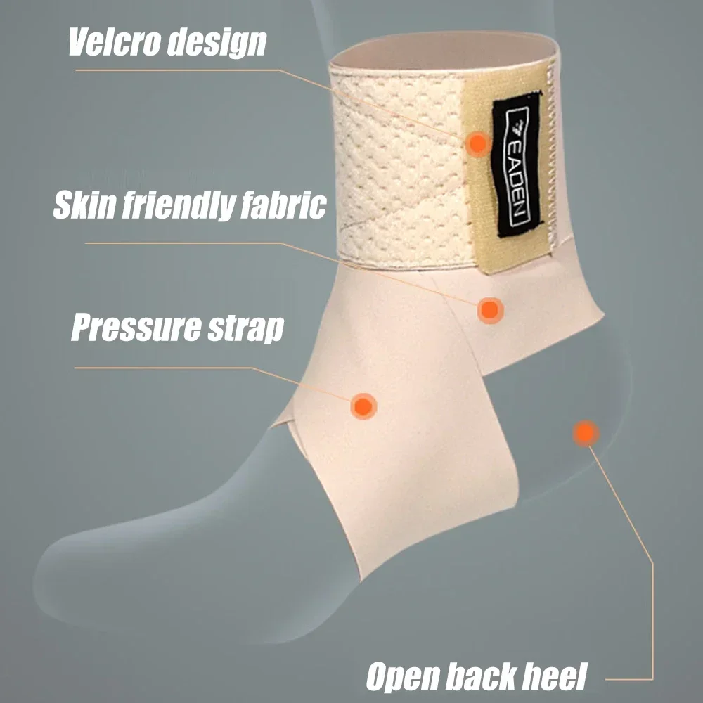 1Pcs Ultrathin High-Elastic Ankle Wraps Adjustable Ankle Brace Support for Running Football Basketball Tennis Sprains ankle support ankle straps fitness ankle straps ankle support brace