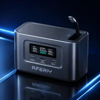 Station d'alimentation portable Aferiy Nano100, charge rapide 145W, USB-C rétractable 100W, charge solaire Lifepo4 pour les voyages et le camping 1