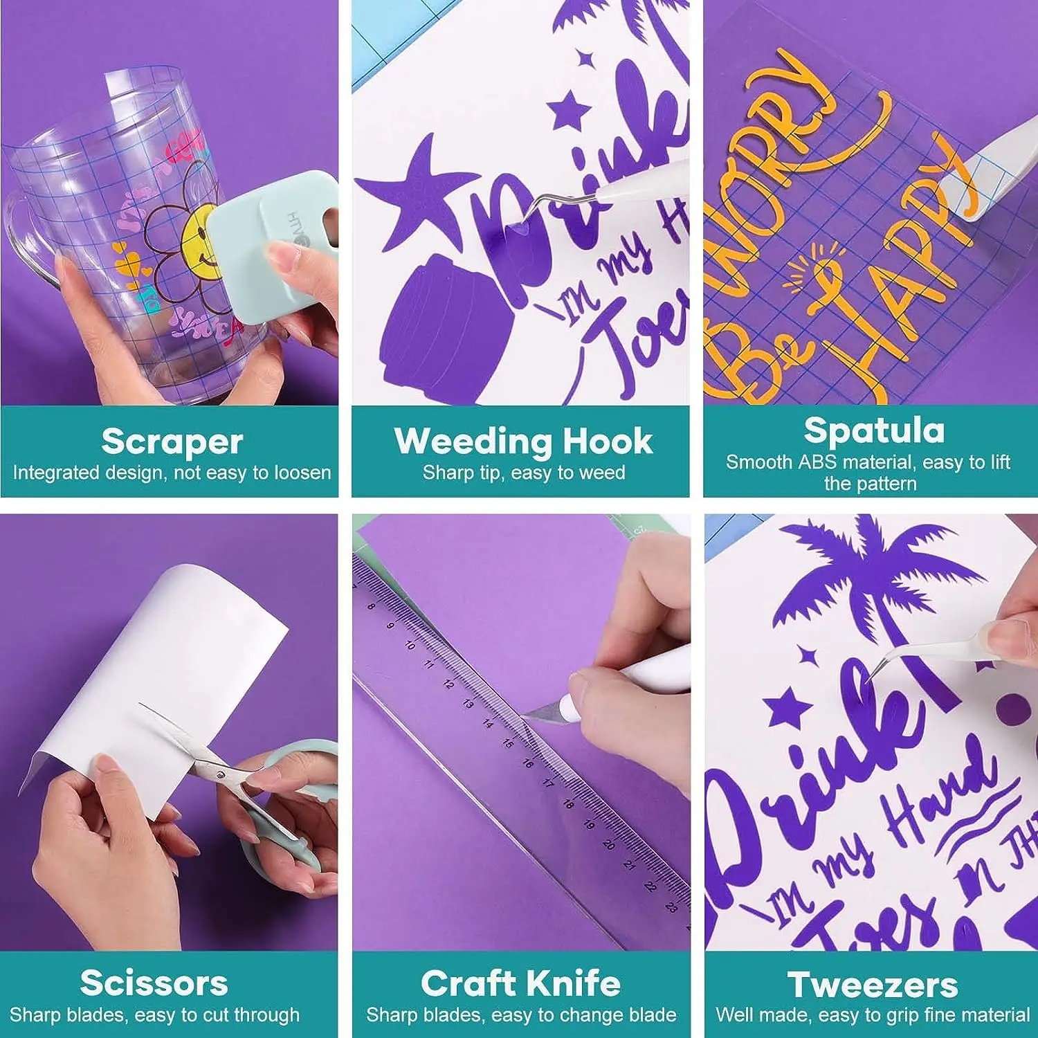 HTVRONT Craft Weeding Tools Set for Vinyl