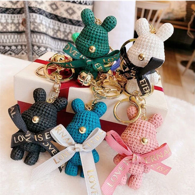 Rhinestone Cute Bear Key Chain Tassels Keychain Anti-lost Pendant Holiday  Car Key Ring Chain Holder Keyfob Jewelry For Girl Gift - Key Rings -  AliExpress