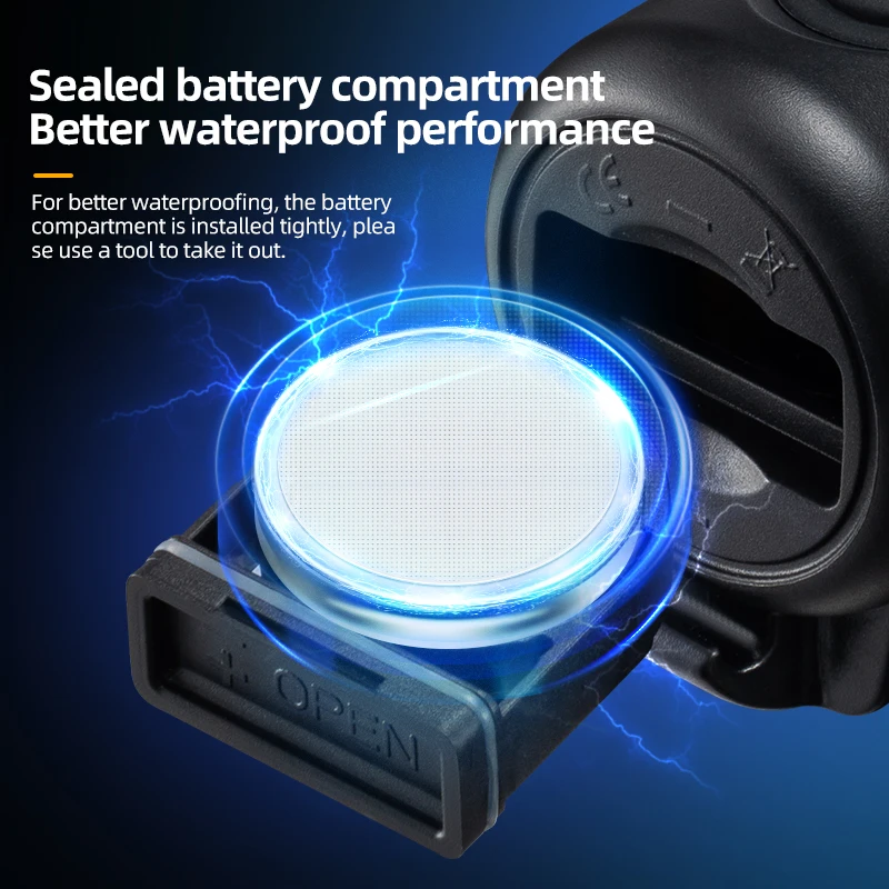 Bicycle Bell ROCKBROS Bicycle Bell Ring Bike Electronic Loud Horn Safety Alarm Electric Waterproof Bicycle Warning Bell Accessories