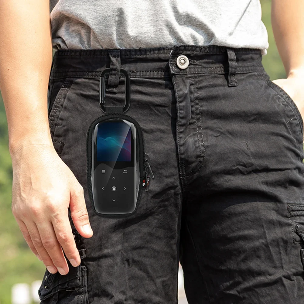 MP3 Player Case For Sony NWE394 For TPU Storage Bag Portable Protective Carrying Pouch With Buckle Music Player Accessories