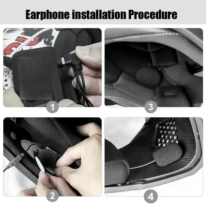 Motorcycle Bluetooth Helmet Intercom Headset Accessories