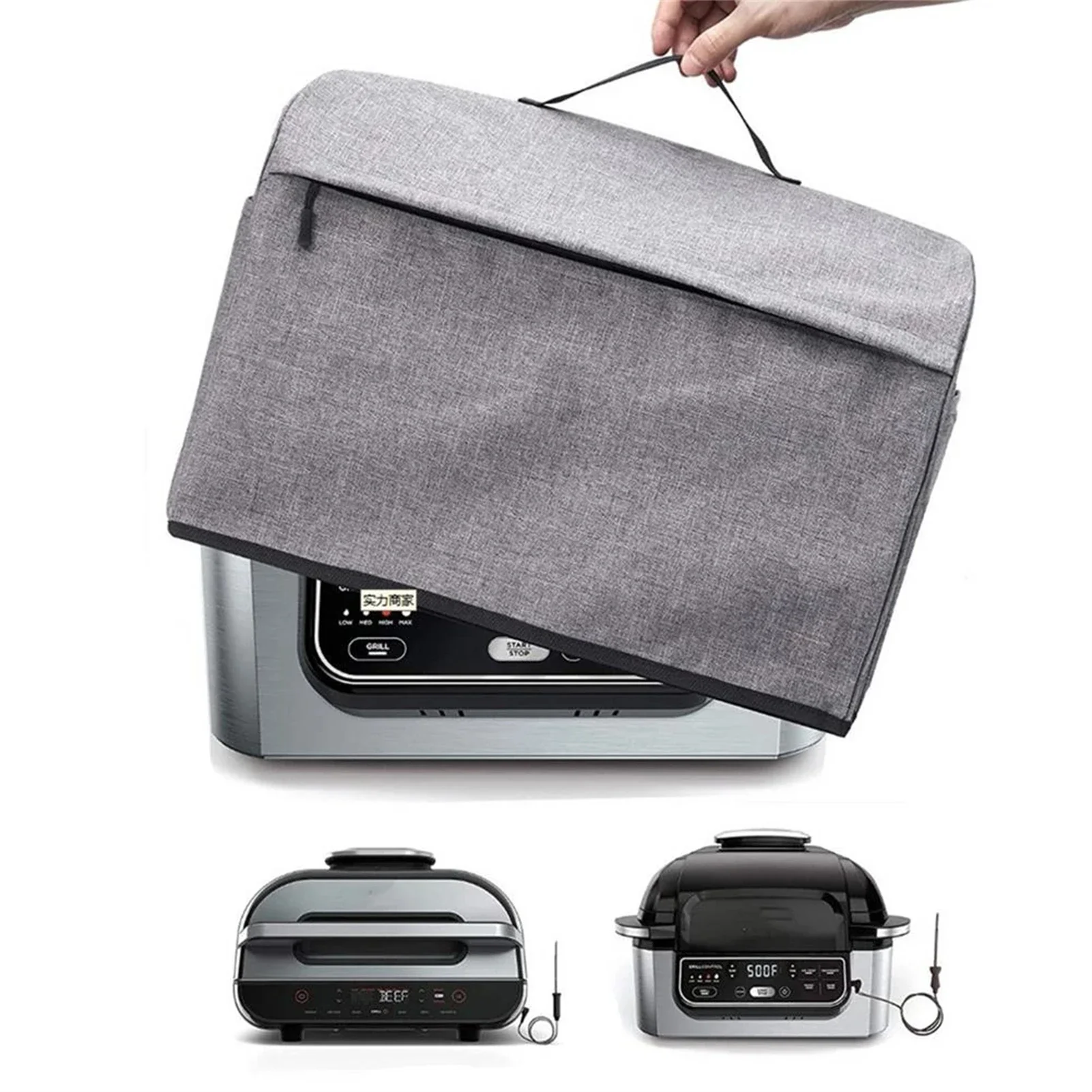Waterproof Dustproof Indoor Grill Cover 600D Oxford Cover with Pockets for Ninja Foodi Grill AG301 AG302 AG300 AG400 Ninja grill cover