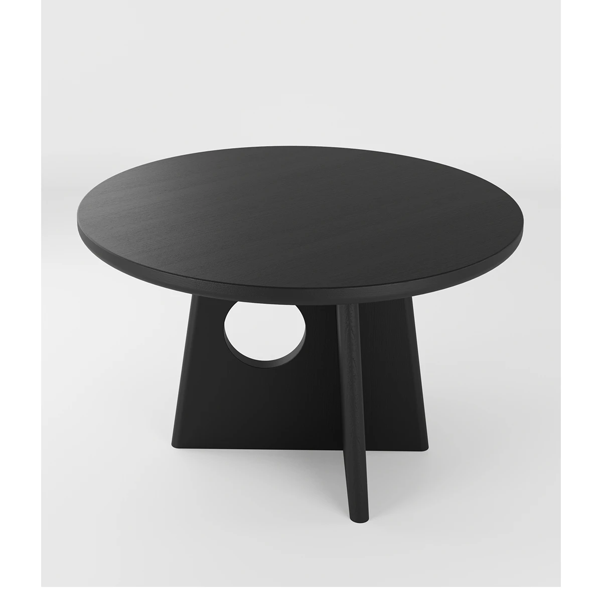 

Solid Wood Household Large round Table Ash Wood American Style Dining Table