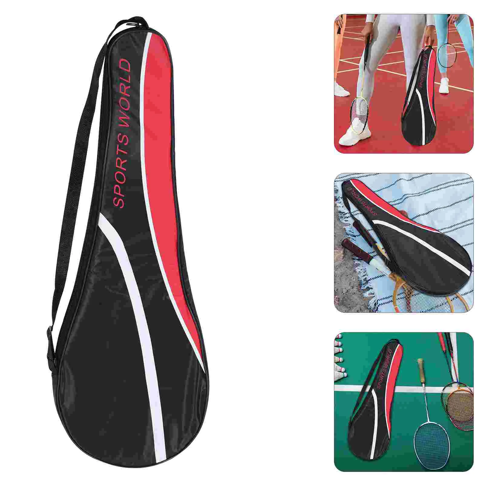 

Badminton Racket Bag Single Shoulder Oxford Cloth Bag Badminton Racket Cover Racket Organizing Bag Badminton Sports Supply