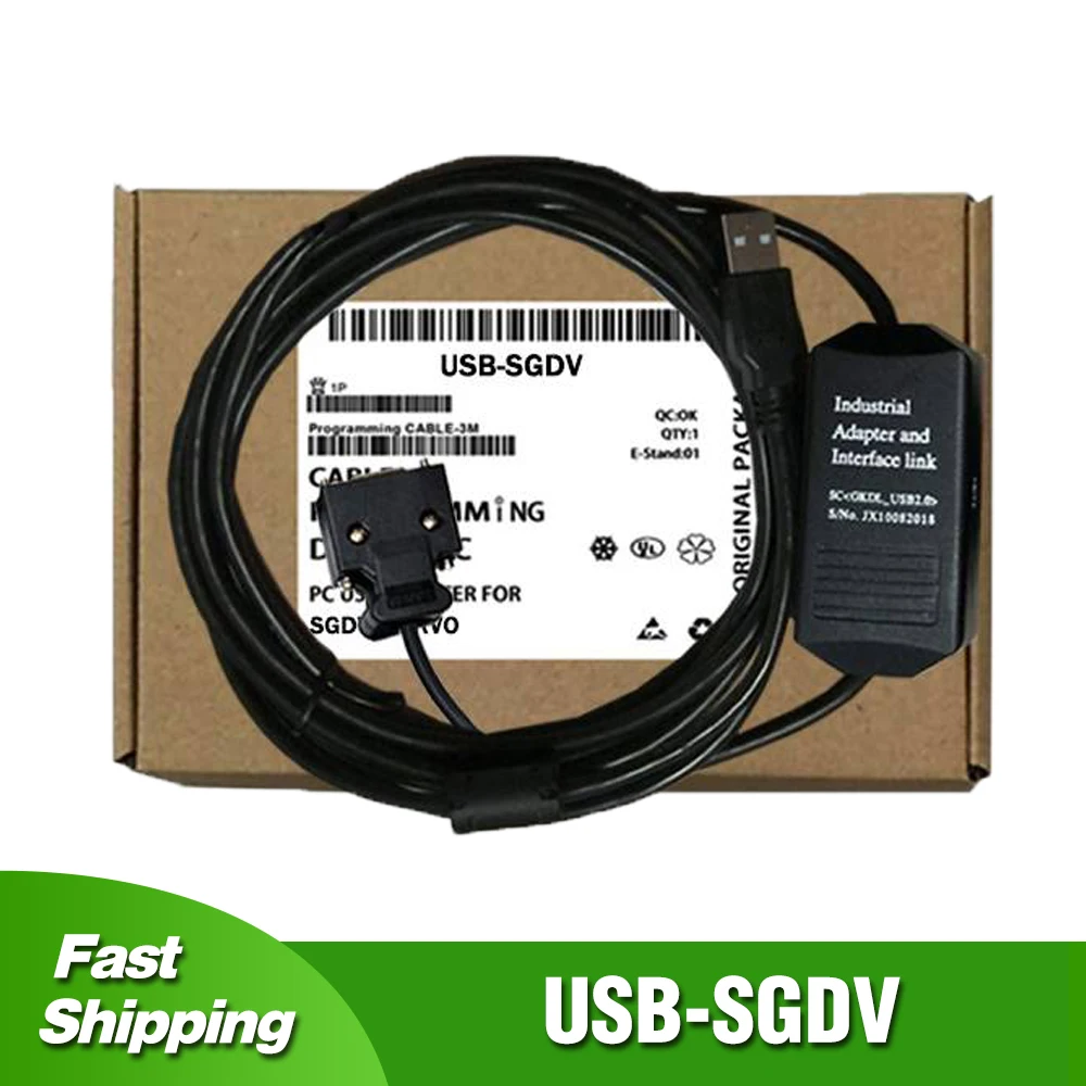 

USB-SGDV for Yaskawa SGDV-∑-V Servo Driver CN3 USB Debugging Programming Cable Download Data Line 3M