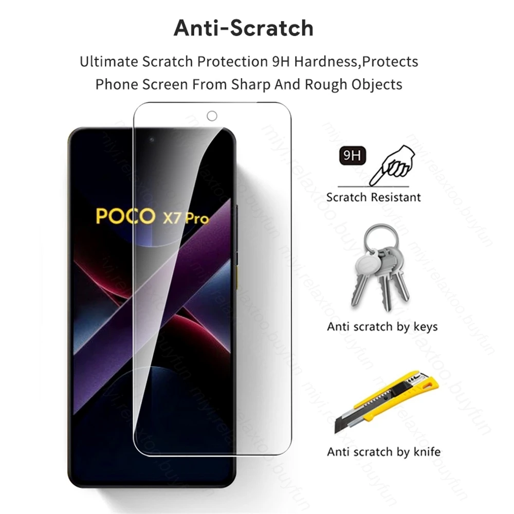 5-Pack Premium 9H Tempered Glass Screen Protector