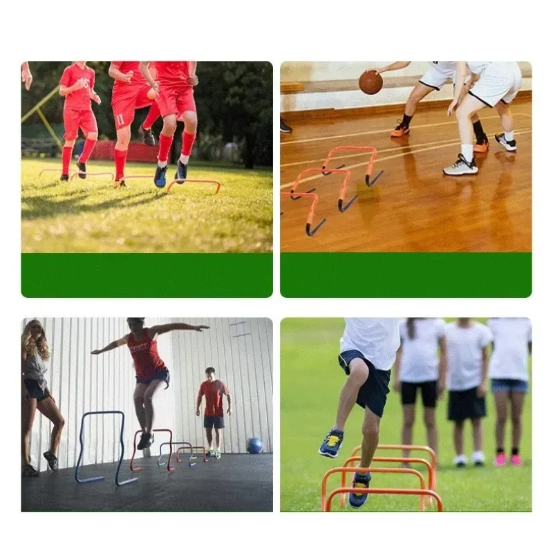 Foldable Speed Hurdles Adjustable Height Football Training Mini Jumping Bars Portable Agility Hurdle Outdoor Sports Accessories