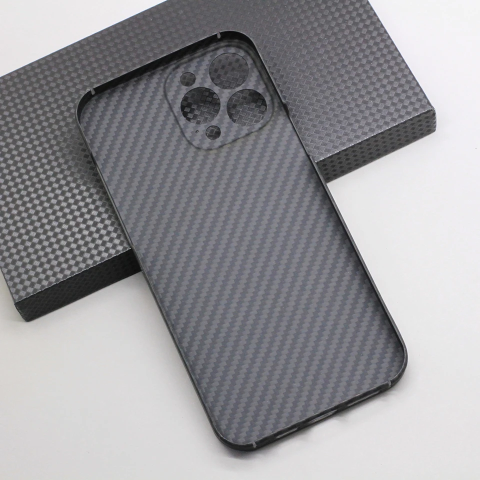 Amstar Magnetic Carbon Fiber Phone Case for iPhone  13 Pro Max 13 Pro Ultra-thin Aramid Fiber Magnetic Wireless Charging Cover