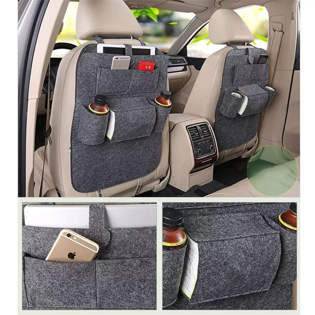 Sac de rangement pour siège arrière de voiture, coussin de boîte  d'évaluation, support de clics de normalisation, tissu pour enfant,  anti-rika, accessoires de voiture, décoration de voiture, nouveau -  AliExpress