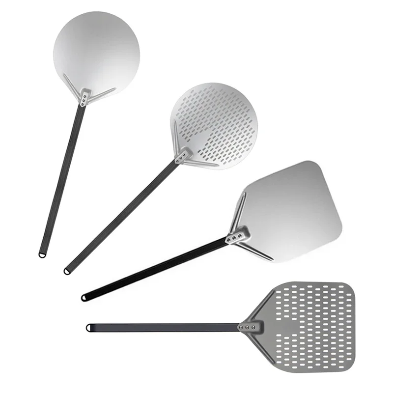Pizza peel Pizza bakeware 12 14 inch Pizza Shovel Peel Big long Aluminum With Long Handle Pastry Tools for Pizza Cake Baking