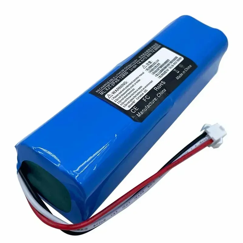 Rechargeable Battery Original 14.4V lithium 2P4S 5200mAh 6800mAh 9800mAh 12800mAh For XiaoMi Viomi S9 Lydsto R1 Roidmi Eve Plus