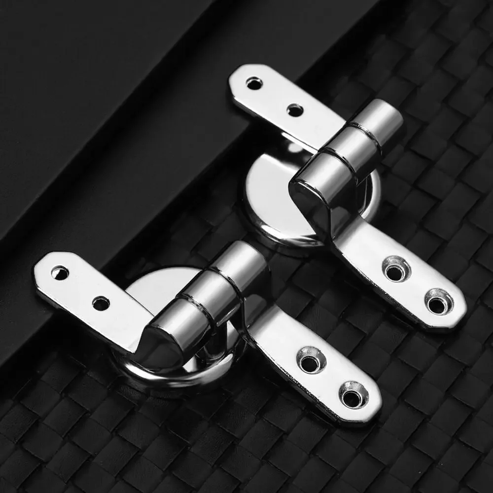 Stainless Steel Toilet Seat Hinge Universal Adjustable Replacement Flush Toilet Cover Mounting Connector Bathroom Accessories Toilet Seat Accessories Toilet Hinge Replacement