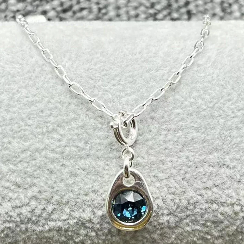 

Европейский и американский новый оригинальный Лидер продаж модное покрытое серебром 925 пробы маленькое ожерелье праздничные украшения подарок на день Святого Валентина