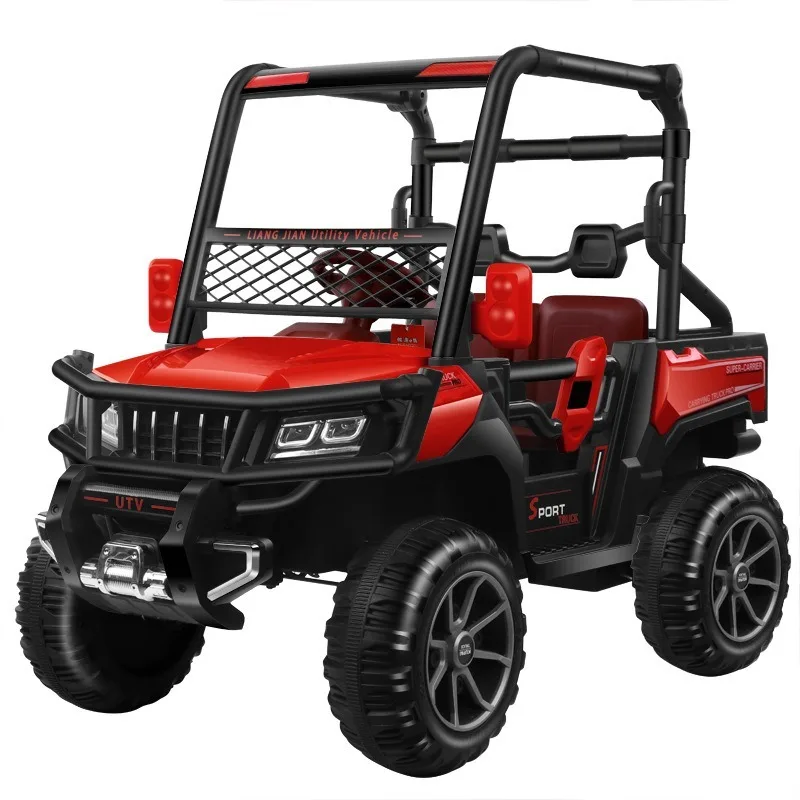 

UTV 24V Electric ride on car children's four-wheeler can sit on people toy car with kids electric car