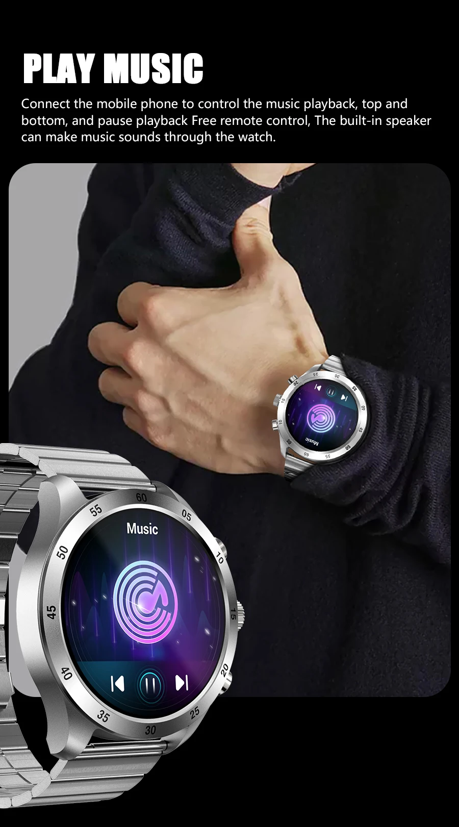 2022 Smart Watch Men Bluetooth Call Custom Dial Full Touch Screen Waterproof Smartwatch Sport Fitness Tracker Watch For Men